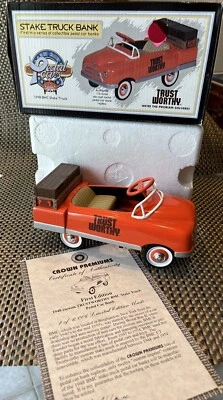 Réplica 1996 1948 Trust Worthy Stake Bank coche a pedales escala 1/16 fundido a presión #019603 Foto 1 de 4