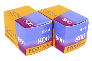 2  KODAK PORTRA  800 ASA 36 Aufnahmen KB Farb Negativ - NEU * Fotofachhändler *