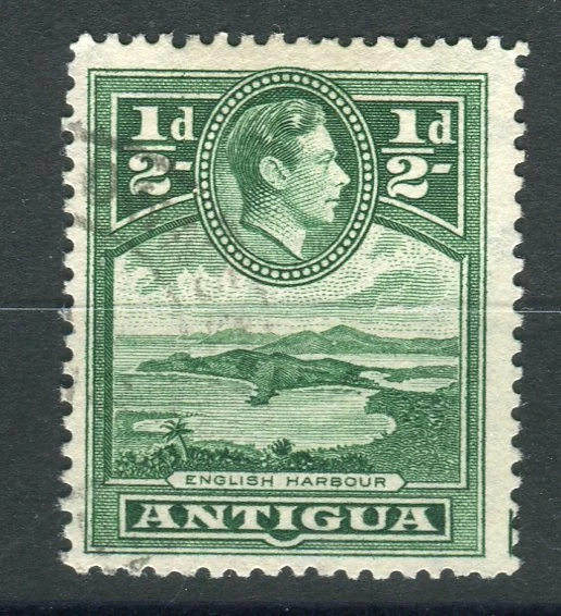 Antigua KGVI 1938-51 halfpence green SG98 fine used - Imagem 1 de 1