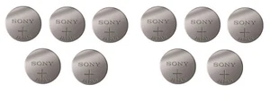 10x Sony - Murata 377 V377 Uhren-Batterie Knopfzelle SR66 SR626 AG4 SR626SW
