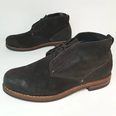 Bota Chukka Rag & Bone Gamuza Cerosa Encaje Oculto Para Hombre Talla 10 Marrón/Suela Dainita Foto 1 de 4