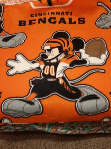 Officially Licensed NFL Co-Branded Mickey Mouse Hugger & Fleece Throw Blanket Cover