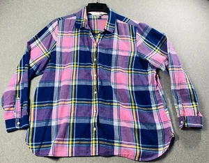 Camisa Old Navy The Classic Talla XL Cuadros Colorida Para Mujer’s - Imagen 1 de 3