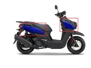 Genuine Front and Rear Side Covers for Yamaha Zuma 125 22-25 - Blue - Picture 1 of 4