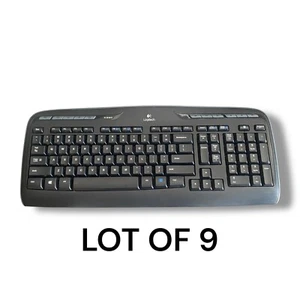 Lot of 9 Logitech Y-R0009 Standard QWERTY English Wireless Keyboard - Picture 1 of 3