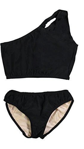 Cheryl Creations Niños Niñas Negro Lindo y Cómodo Dos Piezas Un Hombro Murciélago Foto 1 de 1