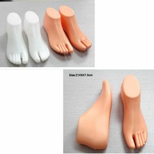 Feet Mannequin 1 Pair Sewing Fabric Foot Shoes Sandal Display Apparel Accessory