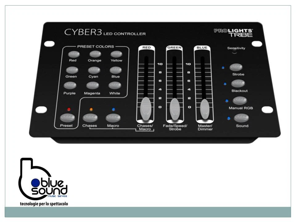 Centralina  Mixer luci Led Controller DMX PROLIGHTS TRIBE CYBER3 - Immagine 1 di 1