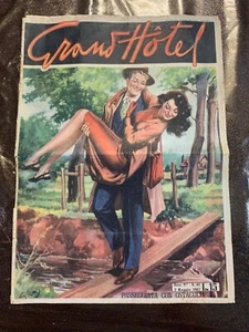 Magazine Mensuel “ Grand Hôtel ” N.41 Année 1947, L’Ombre sur Le Coeur -rif. - Imagen 1 de 3