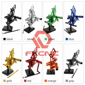 FXCNC Rearsets For Kawasaki Ninja250R ZX6R ZX636 ZX9R ZX14R ZX10R Z900 Z800 ER6N - Picture 1 of 28
