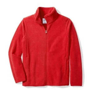 Boys Size XS 4-5 Red Full-Zip Fleece Jacket – Warm & Cozy Outdoor Layer - Picture 1 of 3