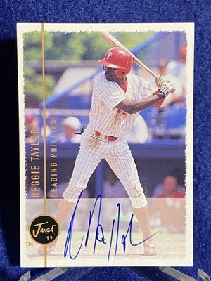 1999 Just Minors Autographed Reggie Taylor Signature Reading Phillies - Image 1 of 4