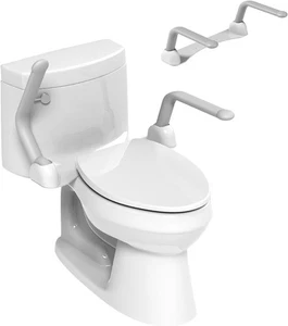 Toilet Safety Rails, Foldable Toilet Handrail, Heavy Duty Armrest Frame - Picture 1 of 7
