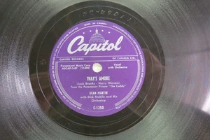 Dean Martin - CAPITOL C-1250 - That's Amore & You're The Right One - Picture 1 of 2