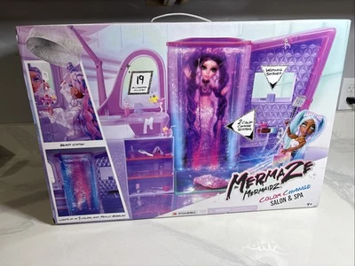 MGA Mermaze Mermaidz Muñeca Cambio de Color Salón y Spa Juego Foto 1 de 4