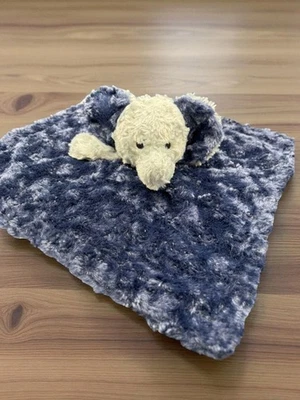 Peluche Manhattan Niños Azul Marino Elefante Blankie Peluche Animal Foto 1 de 4