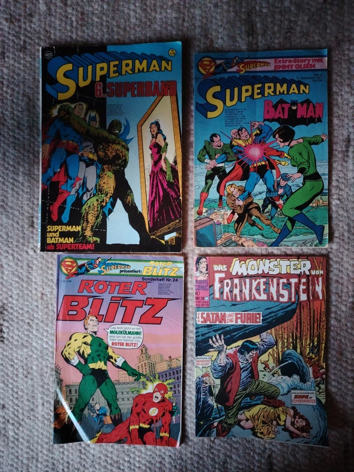 Comics 70er Jahre Superman, Monster Von Frankenstein, Roter Blitz, Batman - Bild 1 von 4