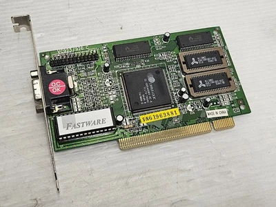 Cirrus Logic CL-GD5446, VRAM 2MB, PCI, VGA, Fastware VC923/926C, WORKING CARD - Image 1 of 4