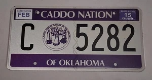 Caddo Indianer Nation Nummernschild - Indianer Stamm - Oklahoma 2015 - Bild 1 von 5