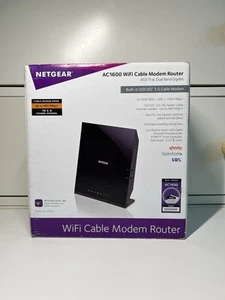 NEW NETGEAR AC1600 Wifi Cable Modem Router Combo C6250-100NAS DOCSIS 3.0 Genuine - Picture 1 of 4