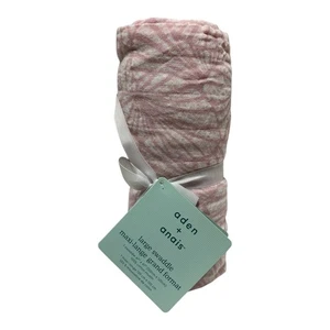 NEW Aden & Anais Pink Deco Sea Of Shells Muslin Swaddle Baby Blanket Cotton - Picture 1 of 4