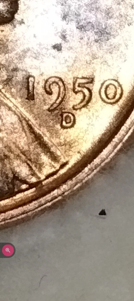 1950-D RPM#3 D/D Horizontal And A DDO. Lincoln Wheat Penny Cent~Gem Red  - Image 1 of 4