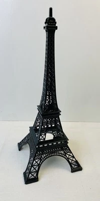 12" Eiffel Tower Statue Decor Alloy Metal, Black (2 Pieces - Snaps Together) - Image 1 of 4