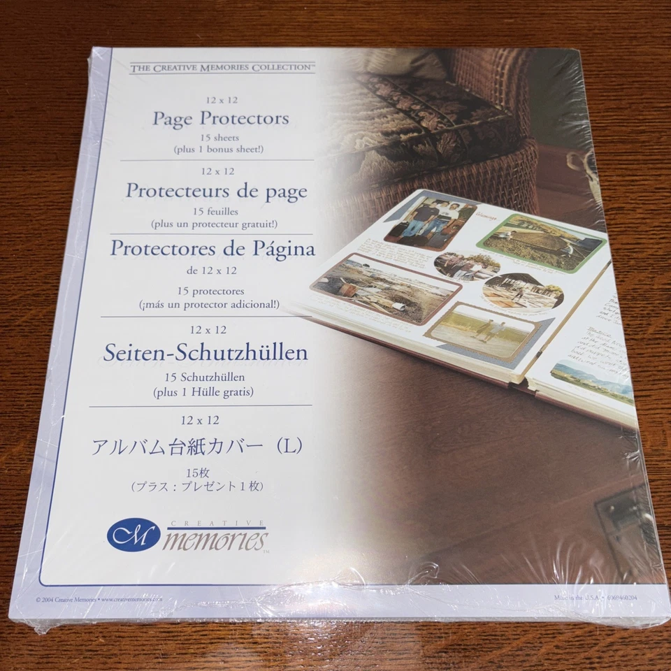 Creative Memories Lot of 1 Pack 12x12 Page Protectors New Sealed Old Style - Image 1 of 1