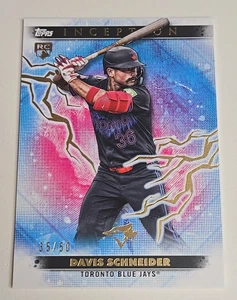 Davis Schneider 2024 Topps Inception Gold Electricity/50 Rookie #4 - Imagen 1 de 6