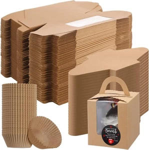 100 Set Christmas Hot Cocoa Bomb Packaging Kit Individual Christmas Cupcake B... - Picture 1 of 6