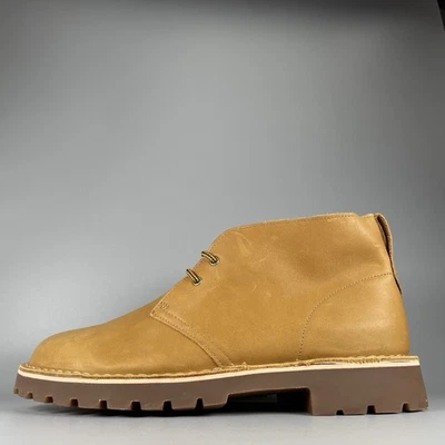 Clarks Bushacre Men's Size 10 M Brown Leather Ankle Chukka Lug Boots Casual NEW - Image 1 of 4