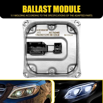 Módulo de unidad de control de faros LED lastre de computadora para Mercedes A2228700789 EE. UU. Foto 1 de 4