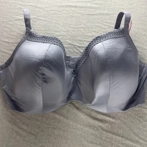 Cacique Smooth Balconette 44DDD New NWT Gray Blue - Picture 1 of 6