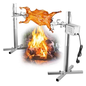 BBQ Edelstahl Spanferkelgrill, elektisch | Lammgrill mit Drehspieß + Motor - Bild 1 von 8