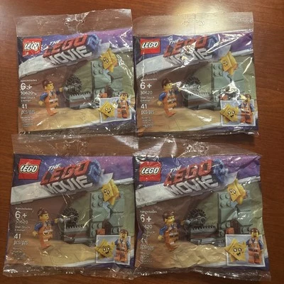 LOT OF FOUR LEGO 30620 Movie 2 Star-Stuck Emmet Polybag Minifigures - Image 1 of 2