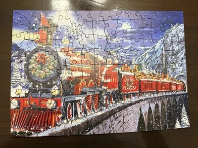Wentworth Wooden Puzzle Santa Express 140 Pieces Complete - Image 1 of 4