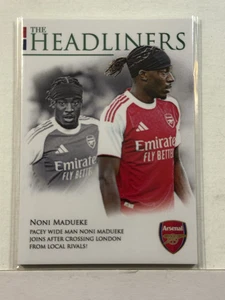 2025/26 Futera Headliners Arsenal Verde #08 Noni Madueke 07/10 - Imagen 1 de 2