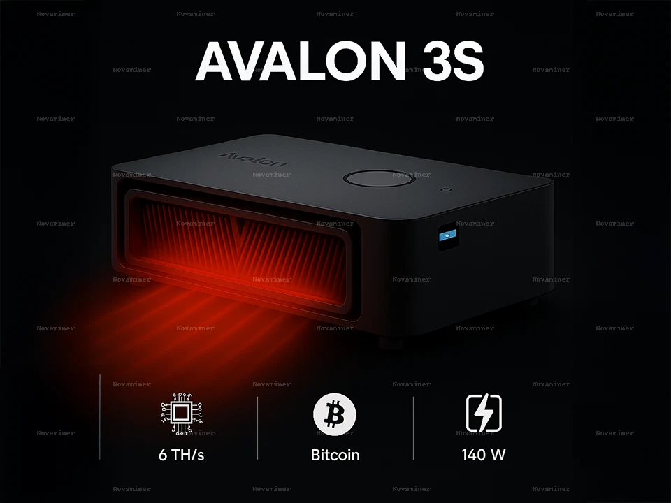 Canaan Avalon Nano 3S 6TH/s 140 W Bitcoin Home Miner NEU&OVP mit Garantie - Bild 1 von 1