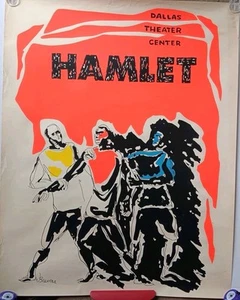 Póster vintage del Dallas Theater Center "Hamlet" de J. Beavers - Imagen 1 de 21