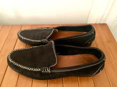Mocasines Salvatore Ferragamo de gamuza negros - talla 6,5B Foto 1 de 2