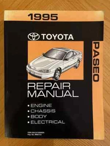 1995 Toyota Paseo Shop Service Repair Manual OEM - Bild 1 von 4