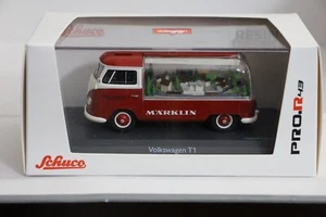 1:43 SCHUCO 09122 VW T1b estructura especial rojo-crema " usado Märklin, NUEVO, 500 piezas - Imagen 1 de 2