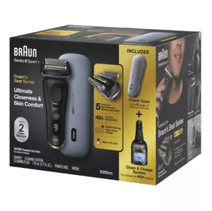 Braun Series 9 Sport + Electric Shaver with Clean and Charge Station & Powercase - Picture 1 of 14