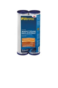 New Two Filtrete 3M Standard Whole House Water Filter Replacement Filtration - Picture 1 of 6