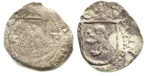 Coloniale Potosi, Bolivia scudo 1/4 pannocchia d'argento reale, Filippo II, saggiatore B #6022 - Foto 1 di 2