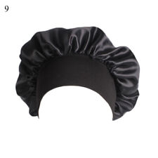 Women Silk Satin Night Sleep Cap Hair Bonnet Hat Head Cover Wide Turban wrap ↷