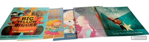 kids story books bundle 5 Items Frozen, Godilocks,My pet Star, Big yellow digger - Picture 1 of 13