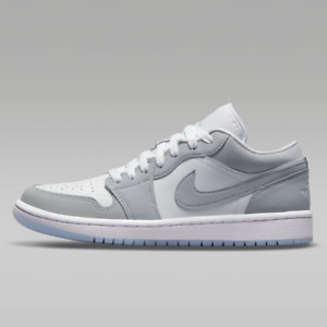 Chaussures basses Nike Air Jordan 1 femme « blanc/gris loup » (DC0774-105) livraison accélérée