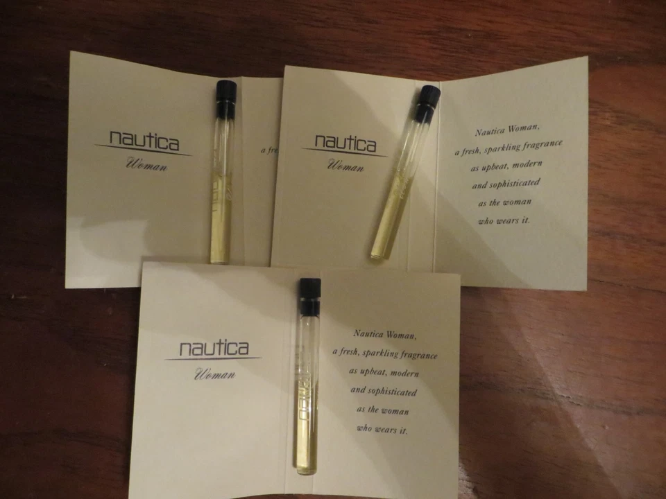 Vintage Nautica Mujer Eau de Parfum Frascos en Tarjetas Mujer Perfume LOTE DE 3 Foto 1 de 1