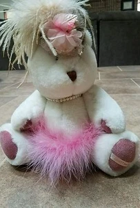 Oso de peluche articulado vintage BearLand años 80 retirado bosque T. Bear 1988 RARO - Imagen 1 de 9